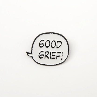 Peanuts 'Good grief!' speech bubble enamel pin