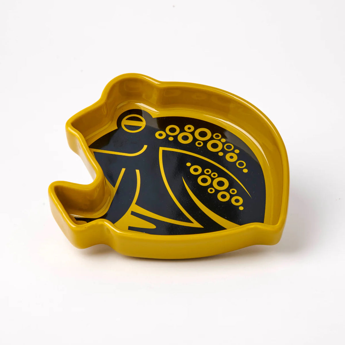 Yellow frog trinket tray