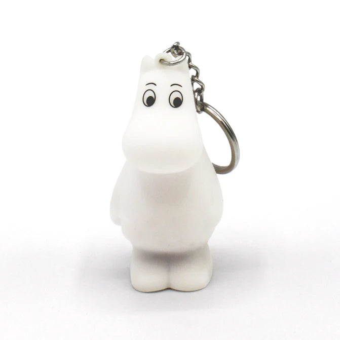 Moomintroll light-up key ring, front view