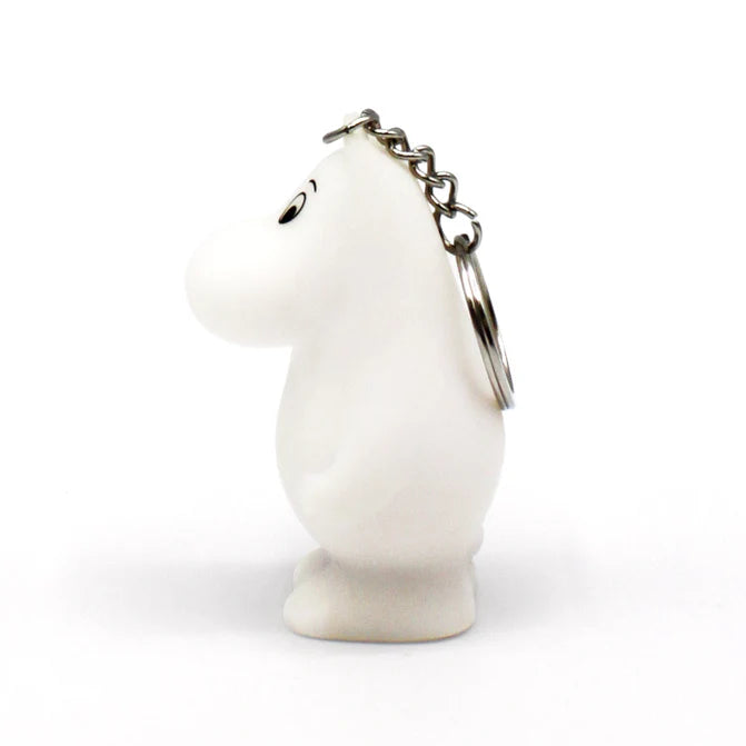 Moomintroll key ring from the side