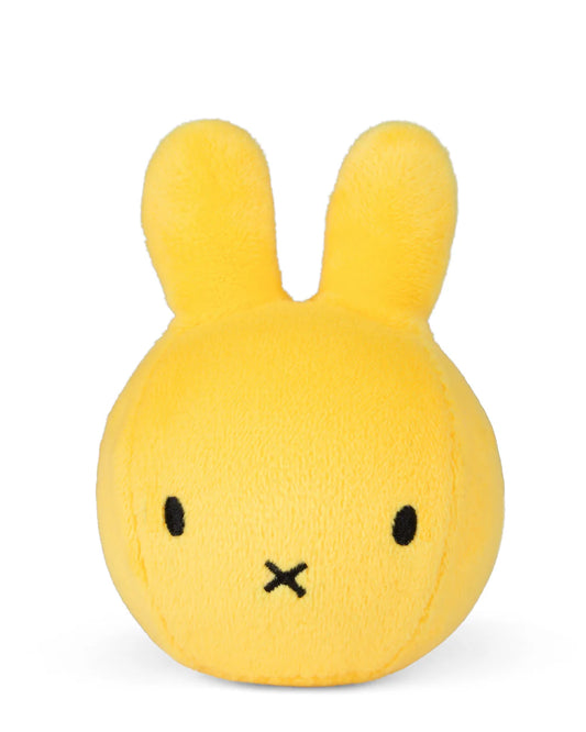 Yellow Miffy squish ball, front view
