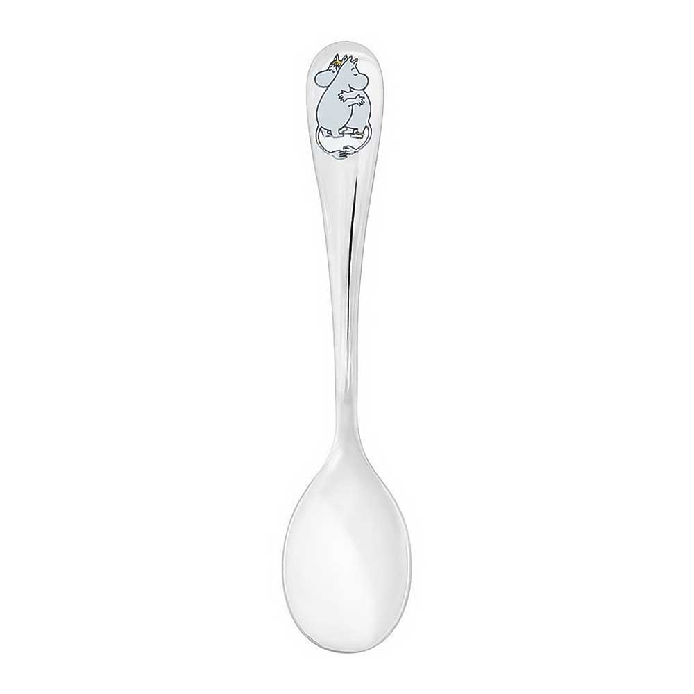 Moomin Love coffee spoon with an enamel top showing Moomins