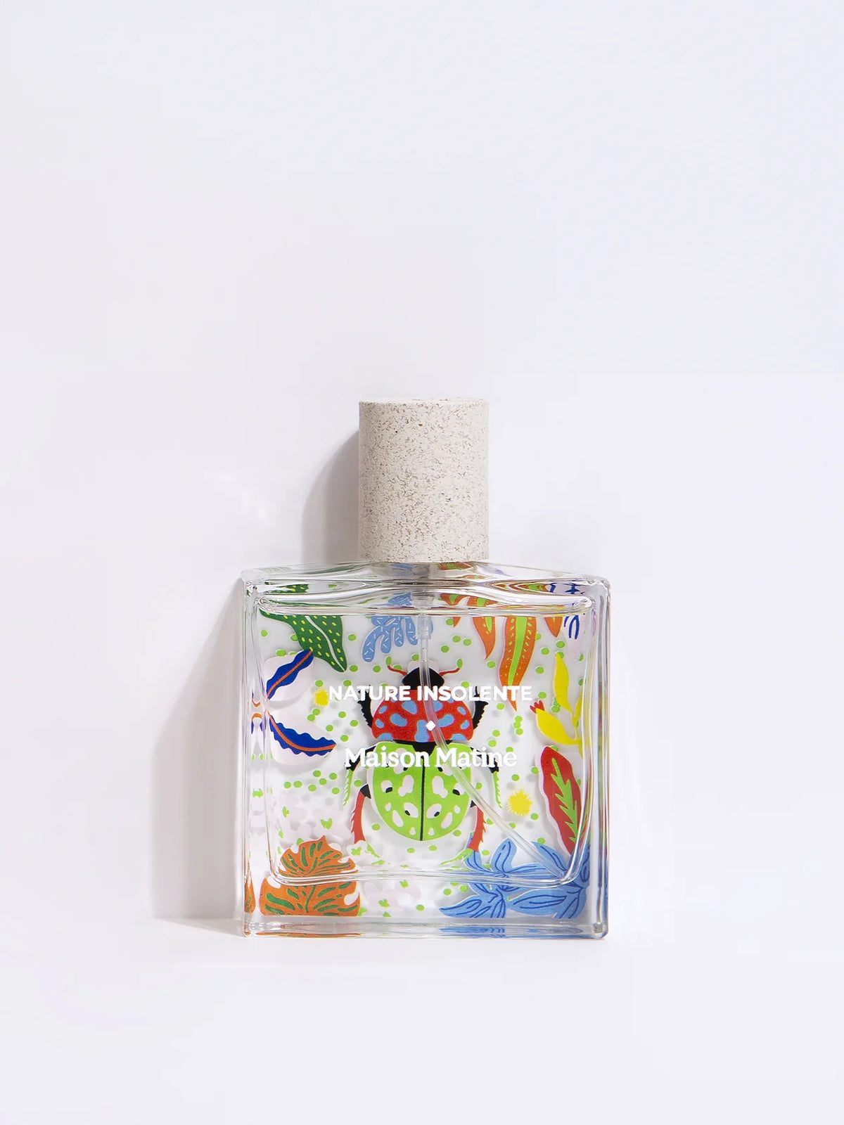 Maison Matine Nature Insolente perfume, 50ml, with an illustrated label