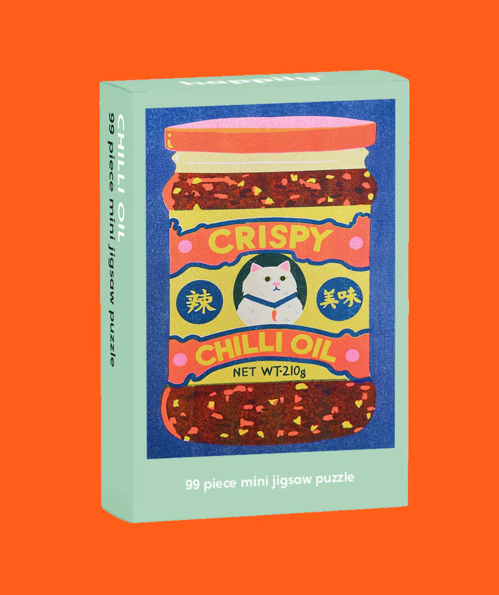 Naomi Wilkinson crispy chilli oil mini jigsaw puzzle box