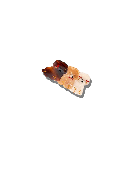 Solar Eclipse mini puppies claw hair clip