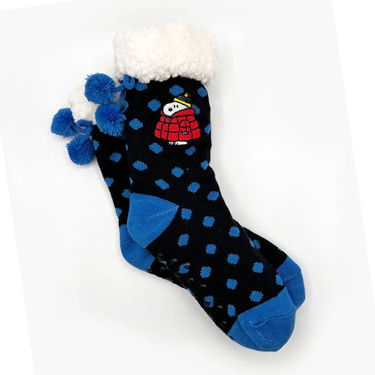 Peanuts Puffa Coat Slipper Socks
