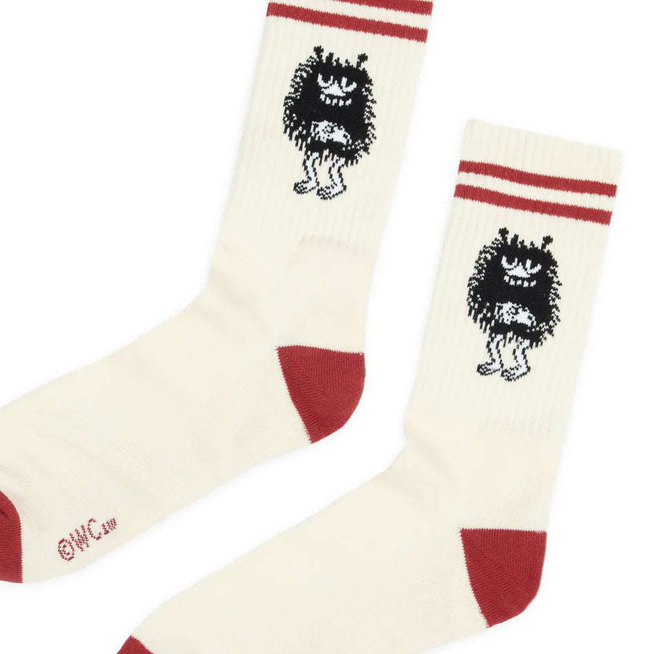Close-up of the Stinky tennis socks
