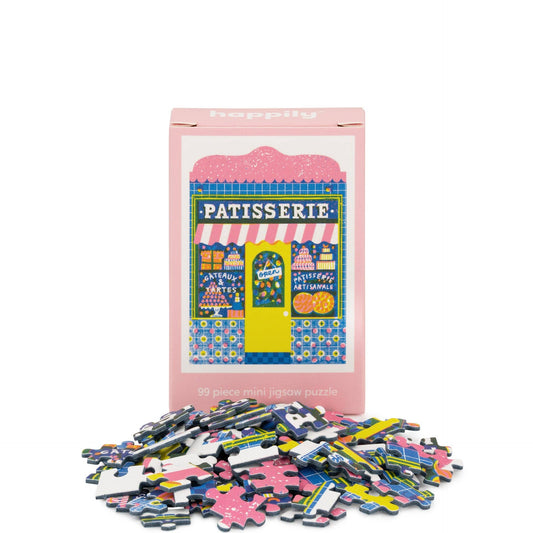Patisserie 99 piece mini jigsaw box with loose pieces