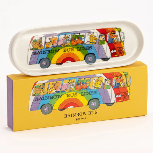 Richard Scarry Rainbow Bus Pen Tray