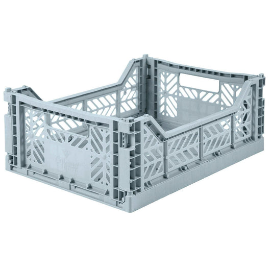 Aykasa midi folding storage crate in pale blue