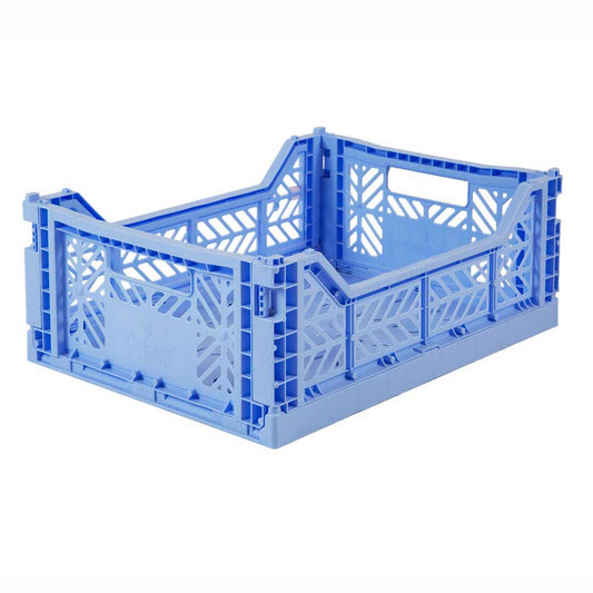 Aykasa midi folding storage crate in baby blue