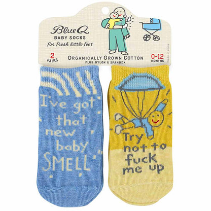 Front of the Baby Smell baby socks pack