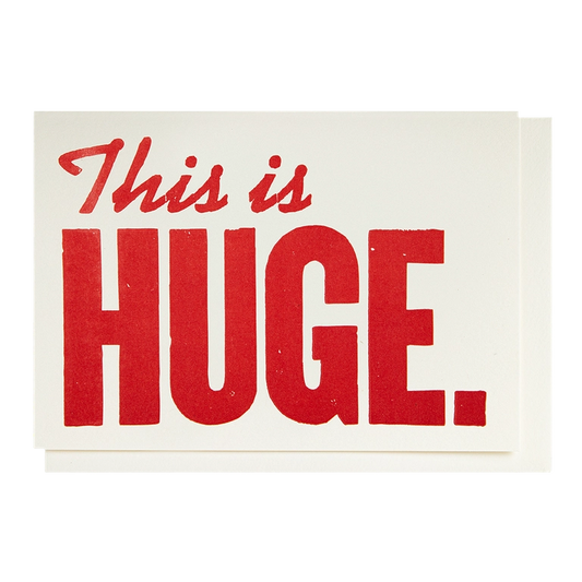 Archivist mini card: 'This is HUGE.' in red letters