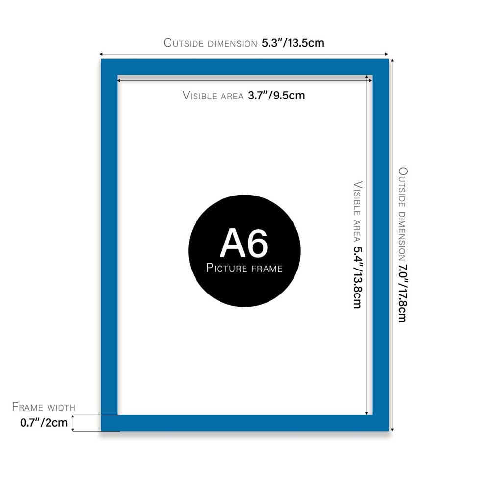 Blue Frame A6