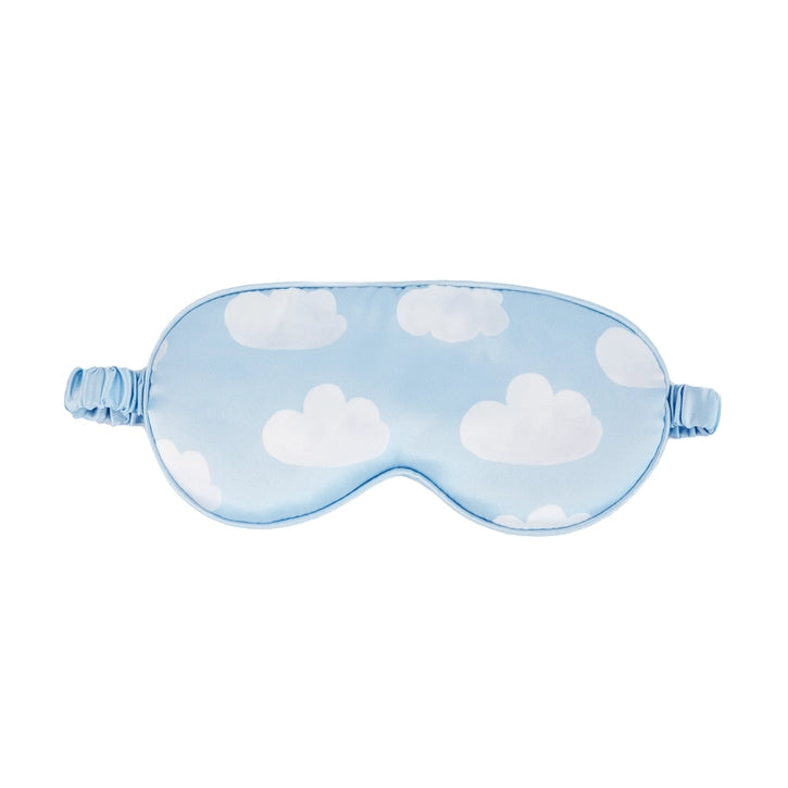 Pale blue cloud sleep mask