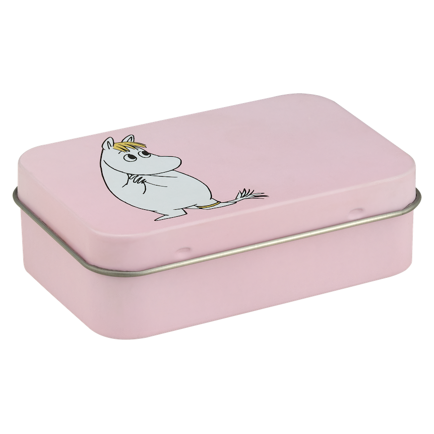 Muurla Moomin Small Tin Boxes Snorkmaiden Pink