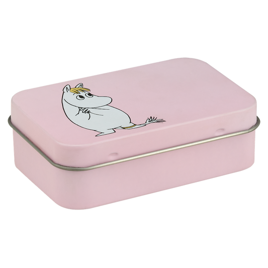 Muurla Moomin Small Tin Boxes Snorkmaiden Pink