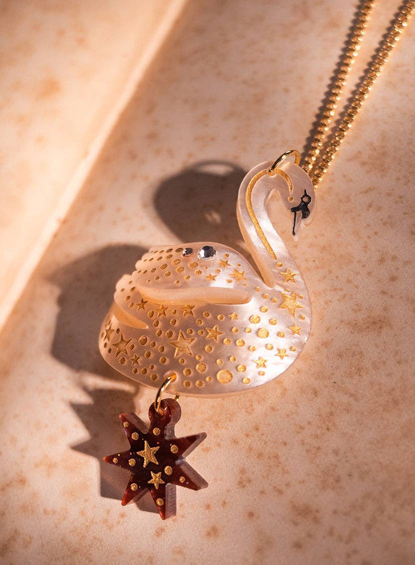 Tatty Devine Enchanted Swan Pendant