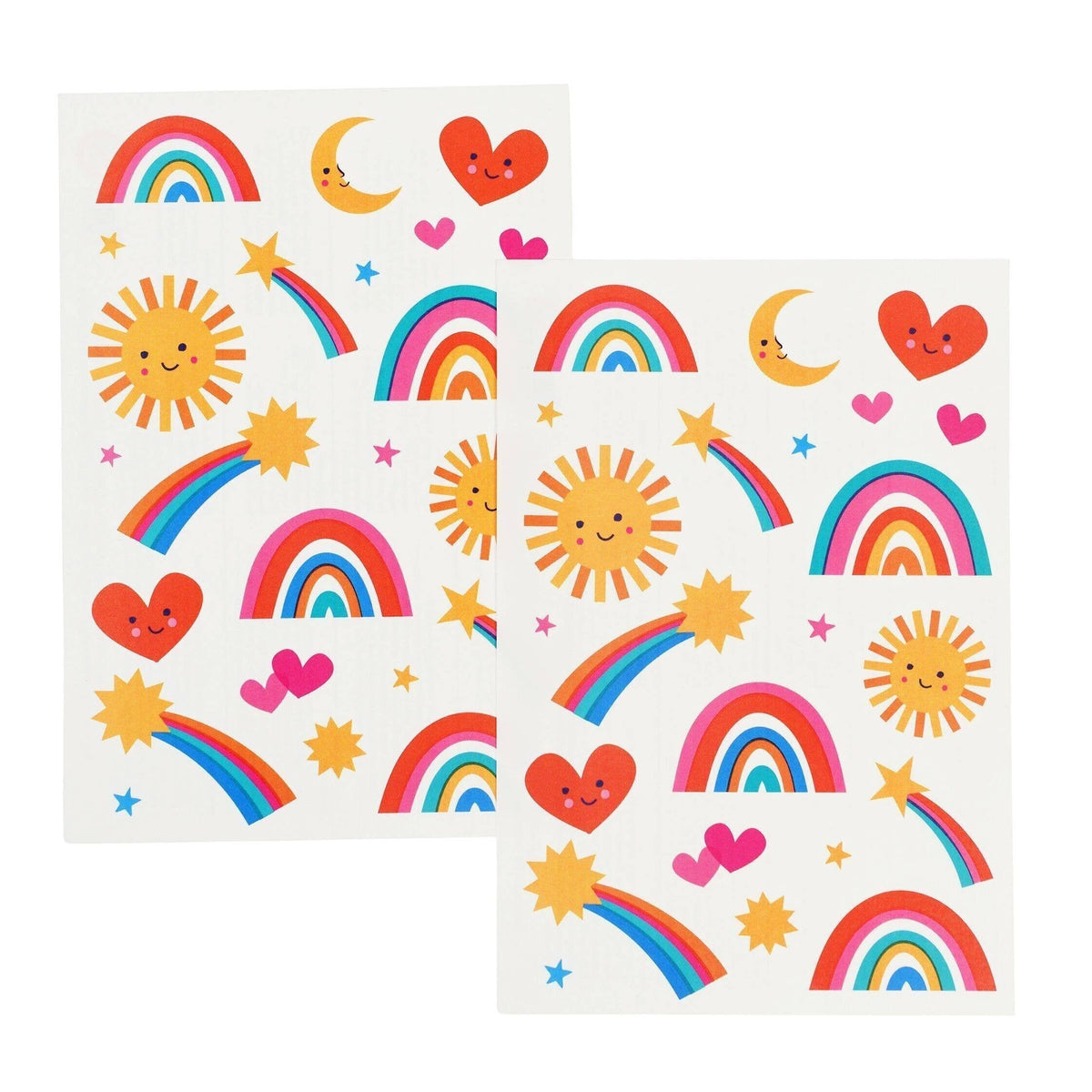 Two sheets of Cosmic Love temporary tattoos