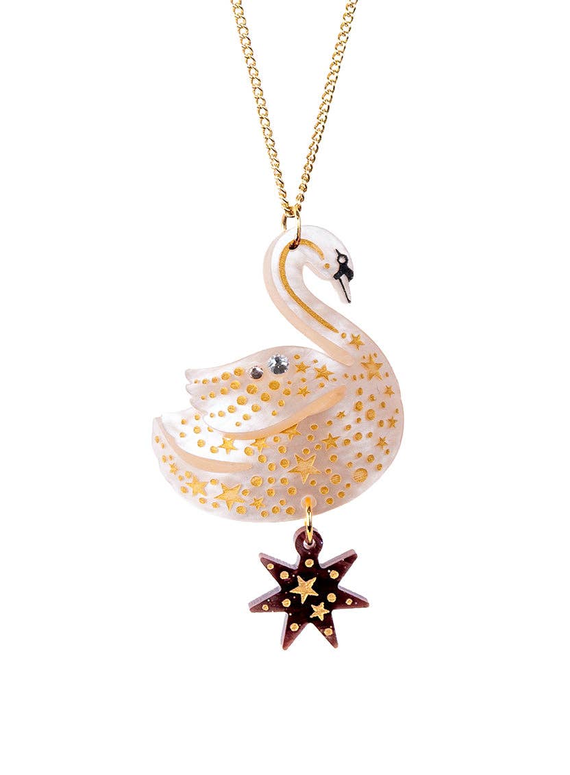 Tatty Devine Enchanted Swan Pendant