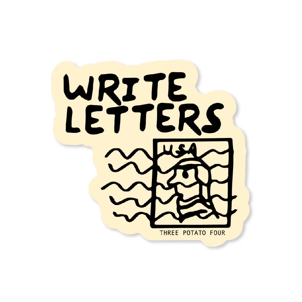 Three Potato Four Write Letters Sticker