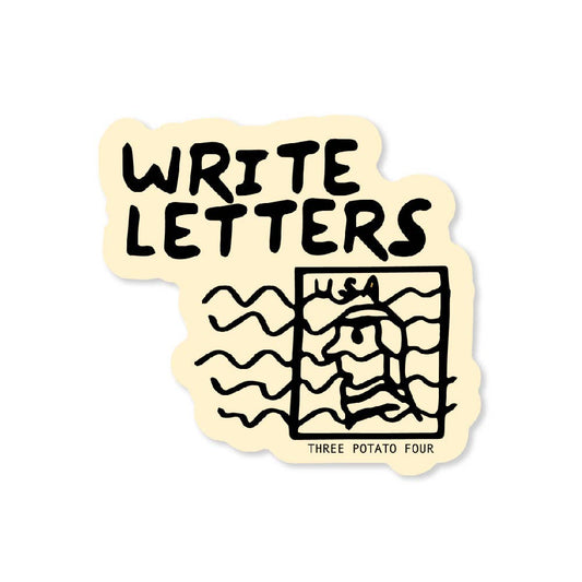 Three Potato Four Write Letters Sticker