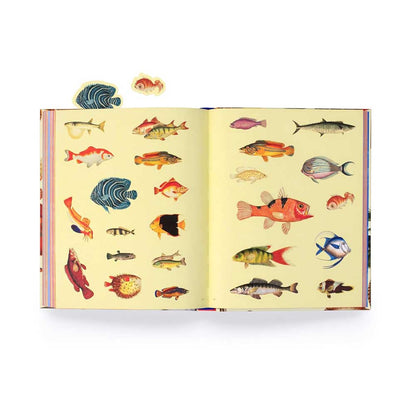 Sticker pages of colourful fish
