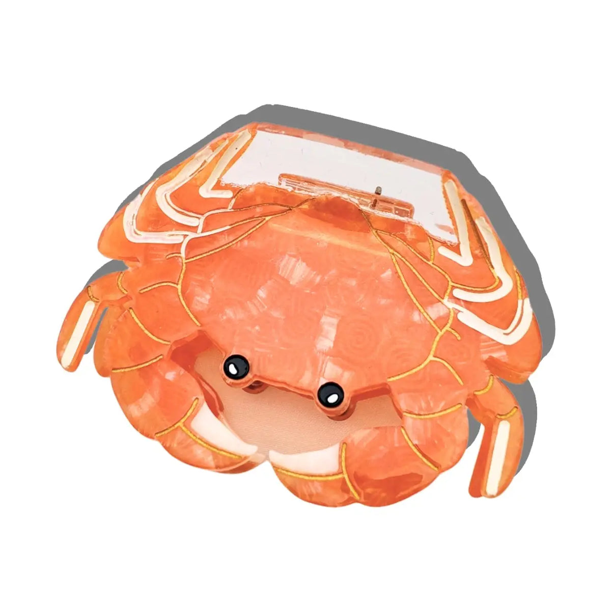 Solar Eclipse orange crab claw clip