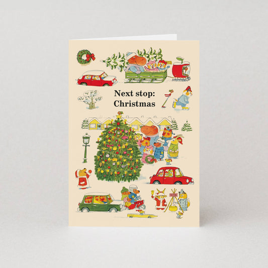 Next Stop - Christmas Card by Richard Scarry
