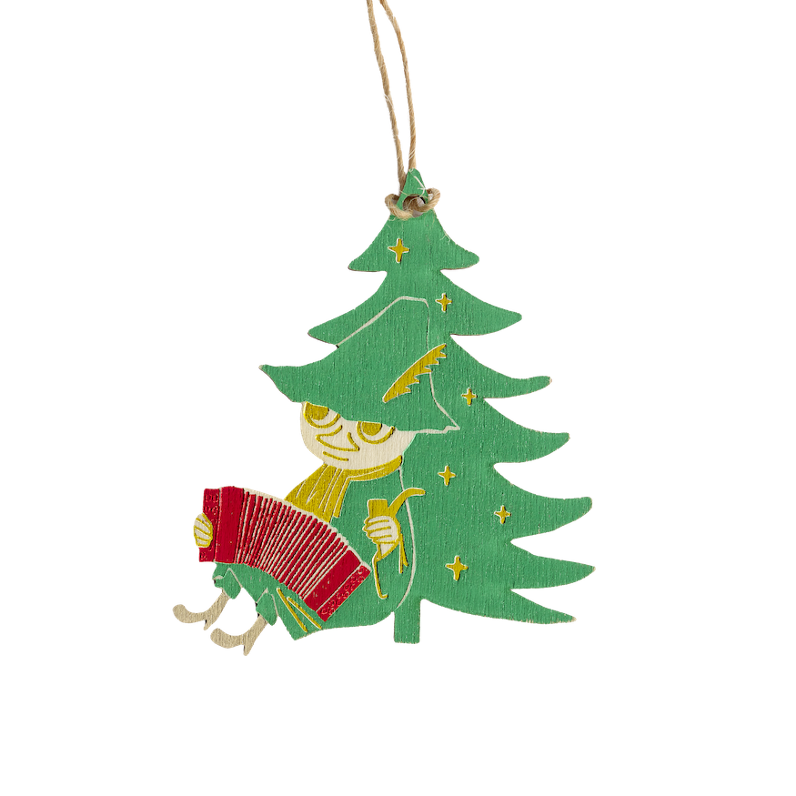 Muurla Moomin Snufkin Plywood Christmas Decoration