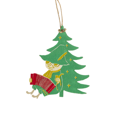 Muurla Moomin Snufkin Plywood Christmas Decoration