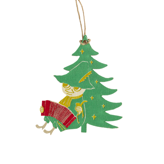 Muurla Moomin Snufkin Plywood Christmas Decoration