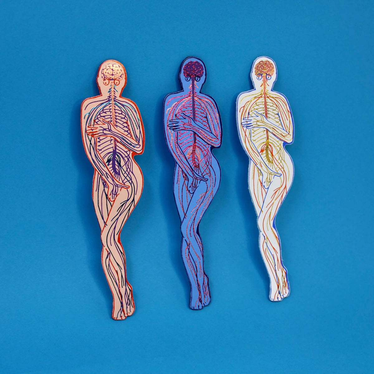 Ark nervous system bookmarks in three colours