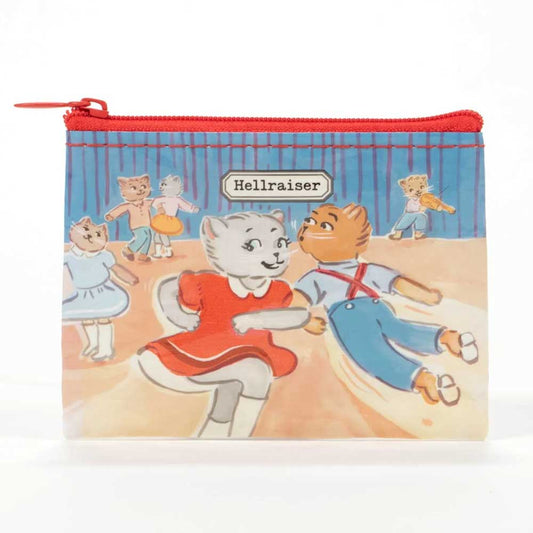 Coin purse with cartoon cats dancing in a ballroom: Hellraiser