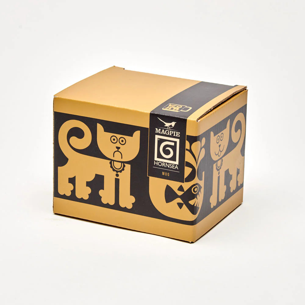 Cat and piranha mug gift box
