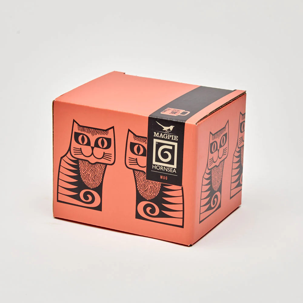 Orange cat mug gift box