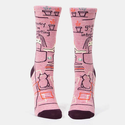 Front view of the introverting socks