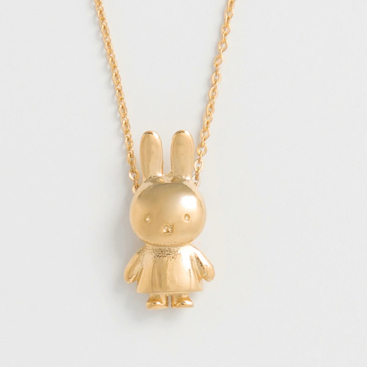 Miffy gold body pendant necklace