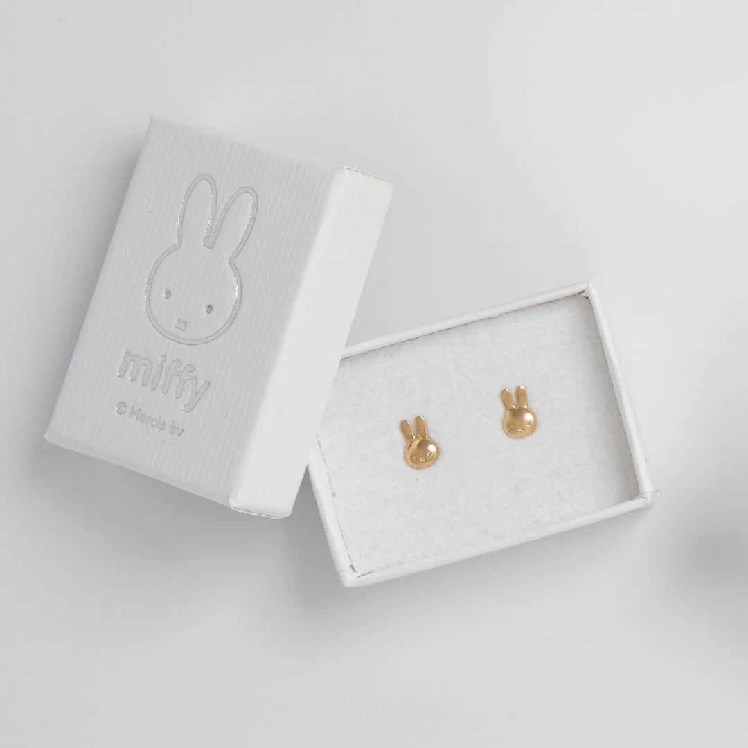 Miffy earrings in their white Miffy box