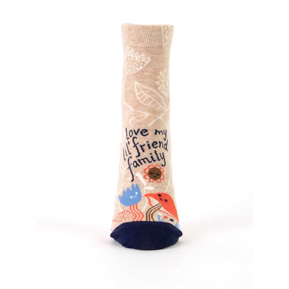 Lil' Friend Family sock, front view