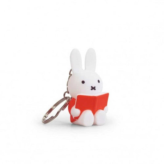 Atelier Pierre Miffy key ring: Miffy reading an orange book