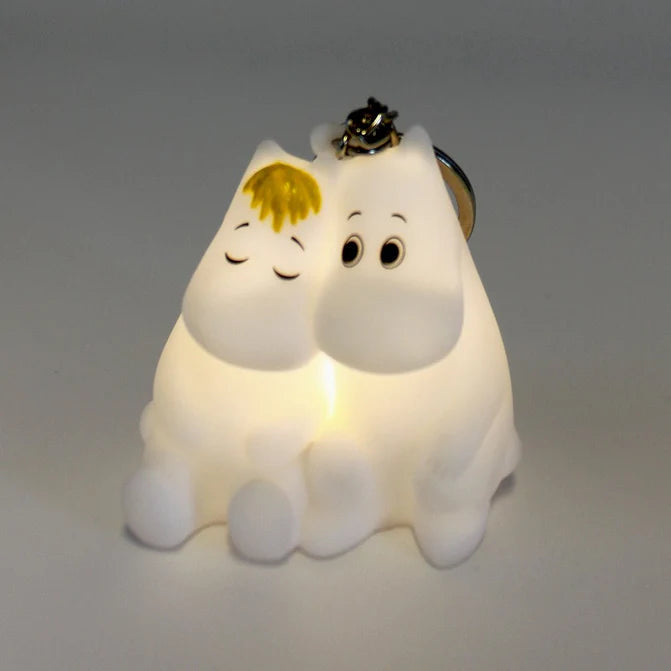Moomin cuddle key ring glowing
