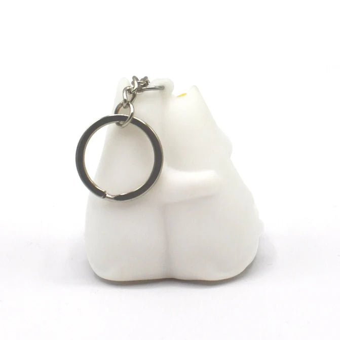 Moomin cuddle key ring from behind
