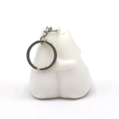 Moomin cuddle key ring from behind
