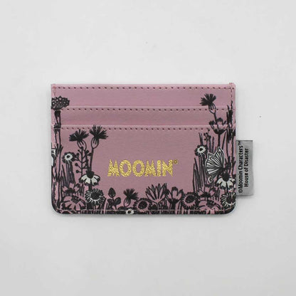 Back of the Moomin Love card holder with a gold Moomin logo