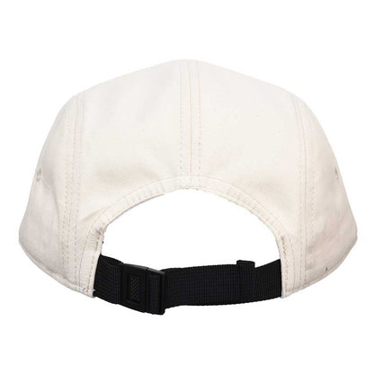 Back of the cap with a black buckle strap