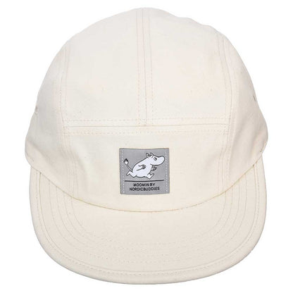Nordic Buddies off-white five-panel cap with a Moomin patch