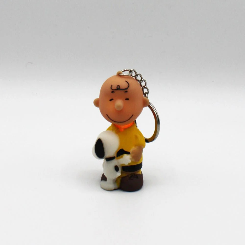 Charlie Brown and Snoopy key ring, side view