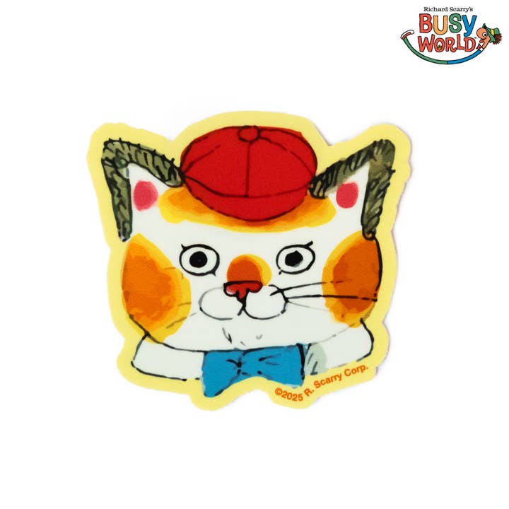 Richard Scarry Busy World Huckle Cat sticker