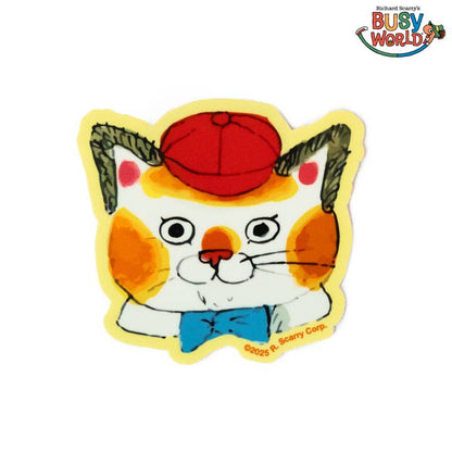 Richard Scarry Busy World Huckle Cat sticker